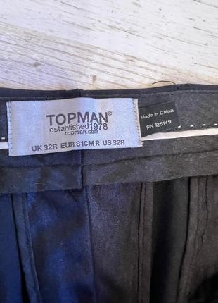 Легкі класичні завужені брюки topman8 фото