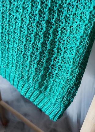 Зеленый свитер сеточка от bershka3 фото