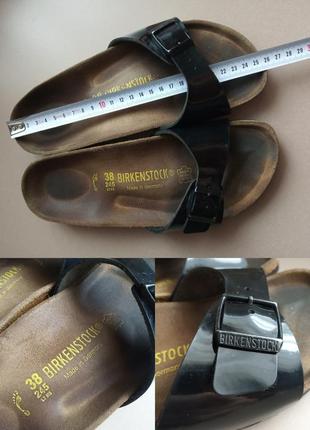 Шлепанцы birkenstock (38 l7 m5) made in germany женские9 фото