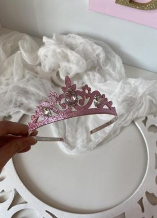 Корона для принцеси рожева менша6 фото