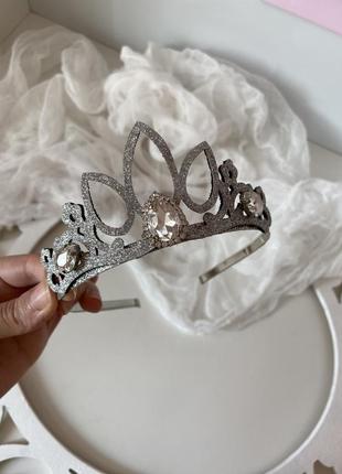 Корона для принцессы серебро ажур7 фото