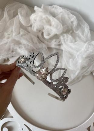 Корона для принцессы серебро ажур9 фото