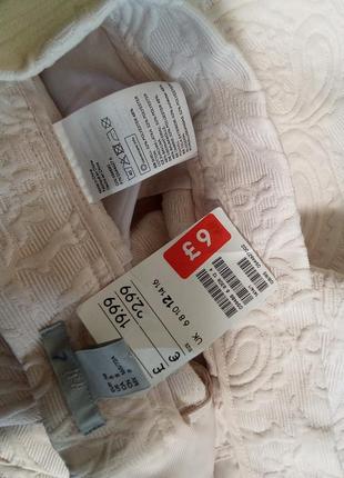Брендовая новая красивая юбка из фактурной ткани р.12-14.2 фото