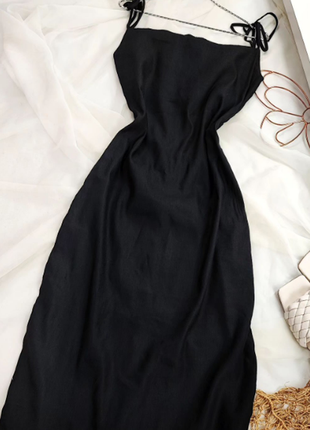 Вишукана чорна сукня на бретельках undo