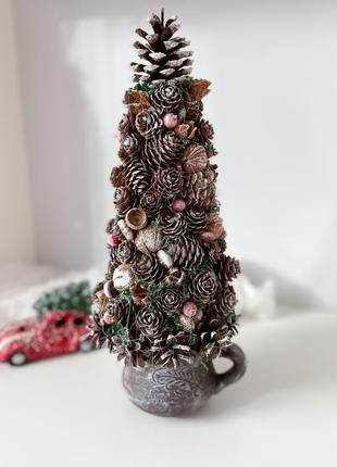 Эко елка.елка с шишками