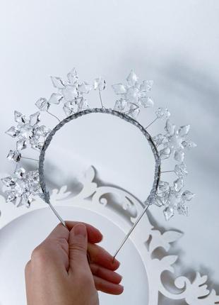 Корона снежинка,корона снежная королева кристалл.8 фото