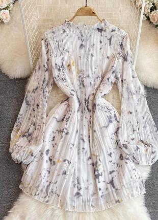 Невероятно красивое платье тонкой дымчатой расцветки на пуговицах 👗,платье5 фото
