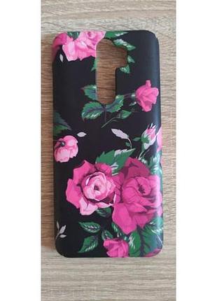 Накладка gingle matte case xiaomi redmi note 8 pro принт цветы