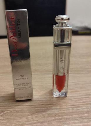 Губная помада christian dior milky peach 5,5 мл тон 356