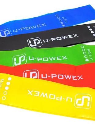 Резинки фитнес оригинал латекс u powex комплект 5 шт3 фото