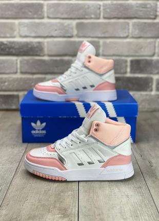 Жіночі кросівки adidas drop step white pink