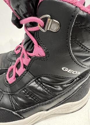 Ботинки зимние для девочкиgeox sentiero black/fuchsia3 фото