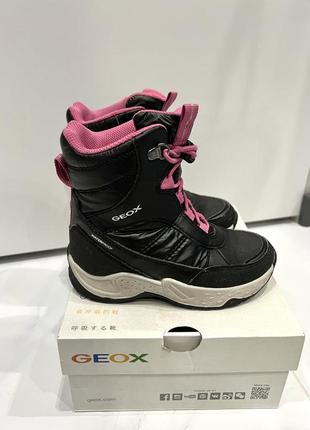 Ботинки зимние для девочкиgeox sentiero black/fuchsia1 фото
