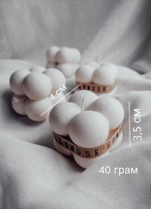 Січка з соєвого воску міні куб 4 см2 фото