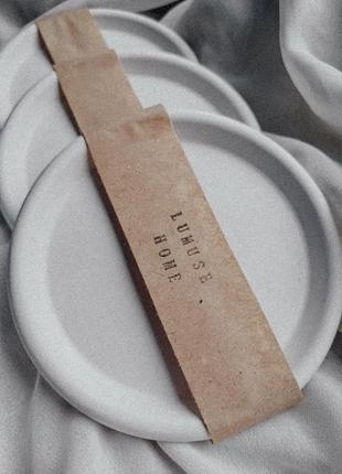 Гіпсова підставка тарілка/ підсвічник 12 см