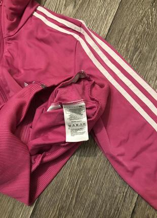 Олімпійка adidas рожева спортивна кофта оригінальна майстерня6 фото
