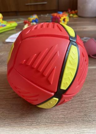 М'яч-трансформер flat ball disc фрисбі червоний1 фото