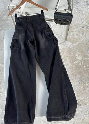 Черные джинсы палаццо3 фото