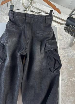 Черные джинсы палаццо4 фото