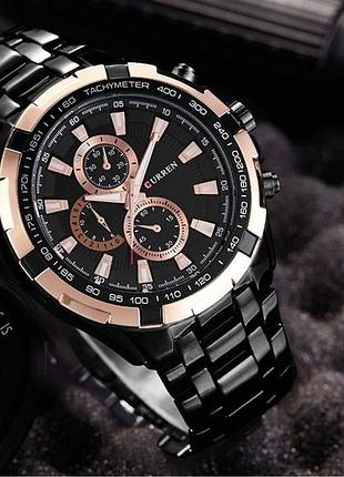 Сталеві чорні чоловічі годинники