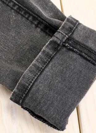 Качественные хлопковые серые джинсы скинни asos8 фото