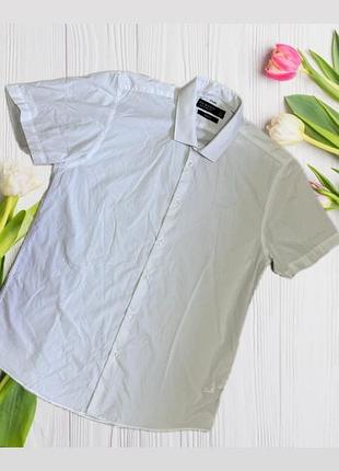 Чоловіча рубашка без рукавів. білосніжна. primark. xl