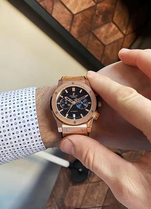 Чоловічий наручний годинник hublot5 фото