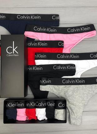 Жіночі стринги calvin klein empire black2 фото