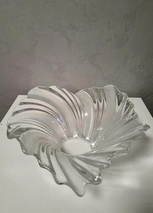 Ваза для фруктов mikasa винтаж хрусталь