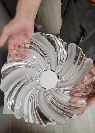 Ваза для фруктов mikasa винтаж хрусталь