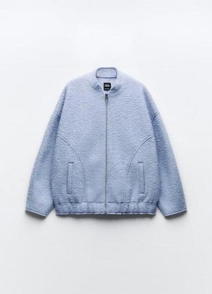 Fleece bomber zara deals