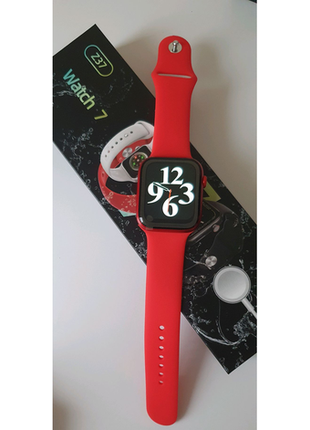 Смарт часы 7 поколения z37 44mm красные/ смарт годинник червоний