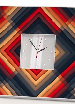 Годинник з авторським дизайном в спальню "візерунок" (c00711)
