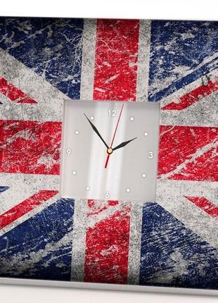 Настінний годинник із зображенням "британський прапор" (c03007)