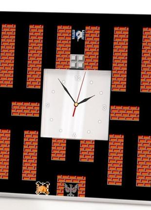 Настінний годинник "танчики з денді 8бит" (c03540)1 фото