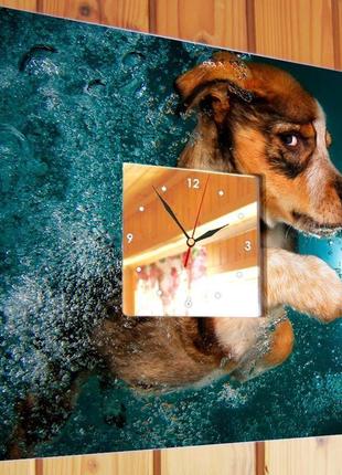 Декоративные настенные часы "милый щенок" (c03689)2 фото
