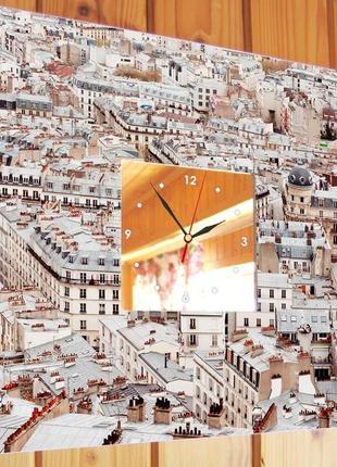 Необычные настенные часы "париж" (c00541)2 фото
