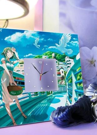 Дизайн часы с декором стиле "аниме. манга" (c00654)3 фото