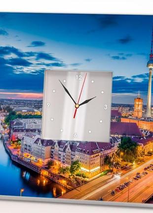 Часы настенные с фото "берлин" (c03700)