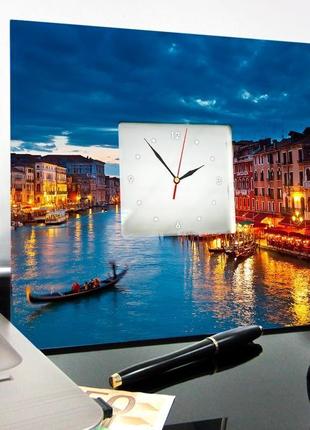 Красивые часы с декором "венеция" (c03704)3 фото