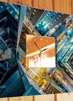Декоративний стильний годинник "нью йорк" (c03710)2 фото