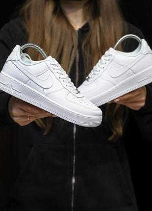 Nike air force 1 белые6 фото