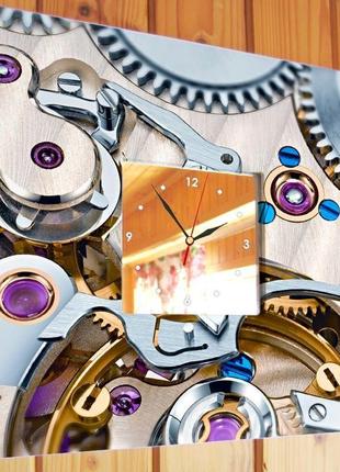 Стильний настінний годинник із зображенням "стімпанк" (c03769)2 фото