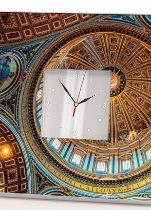 Необычные часы с фото "собор святого петра. ватикан" (c04094)