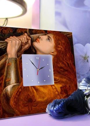Хендмейд годинник на стіну або на стіл "рицар з мечем" (c04160)3 фото