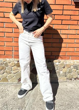 Женские джинсы клеш белые размер 36