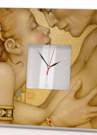 Красивые часы на стену с изображением "это - любовь. пара" (c04114)