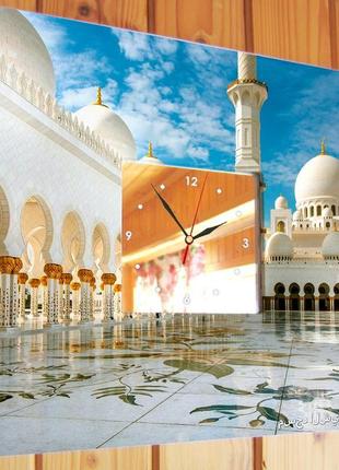 Эксклюзивные часы с изображением для подарка "мечеть шейха заида" (c04100) мусульманам2 фото