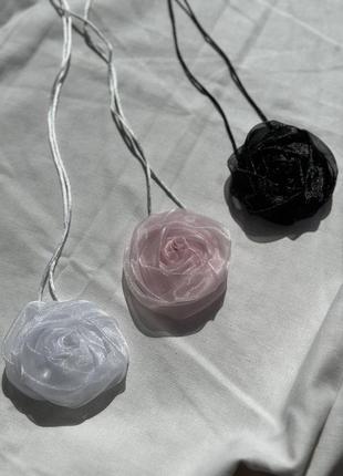 Троянда чокер роза на шию квітка1 фото