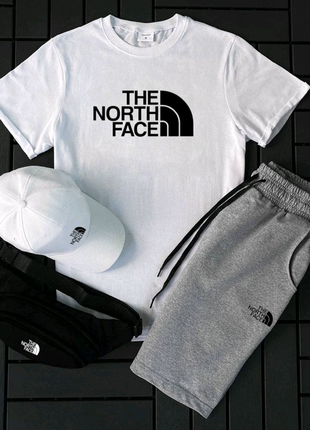 Комплек футболка, кепка, шорти ( adidas, nike, the north face)2 фото
